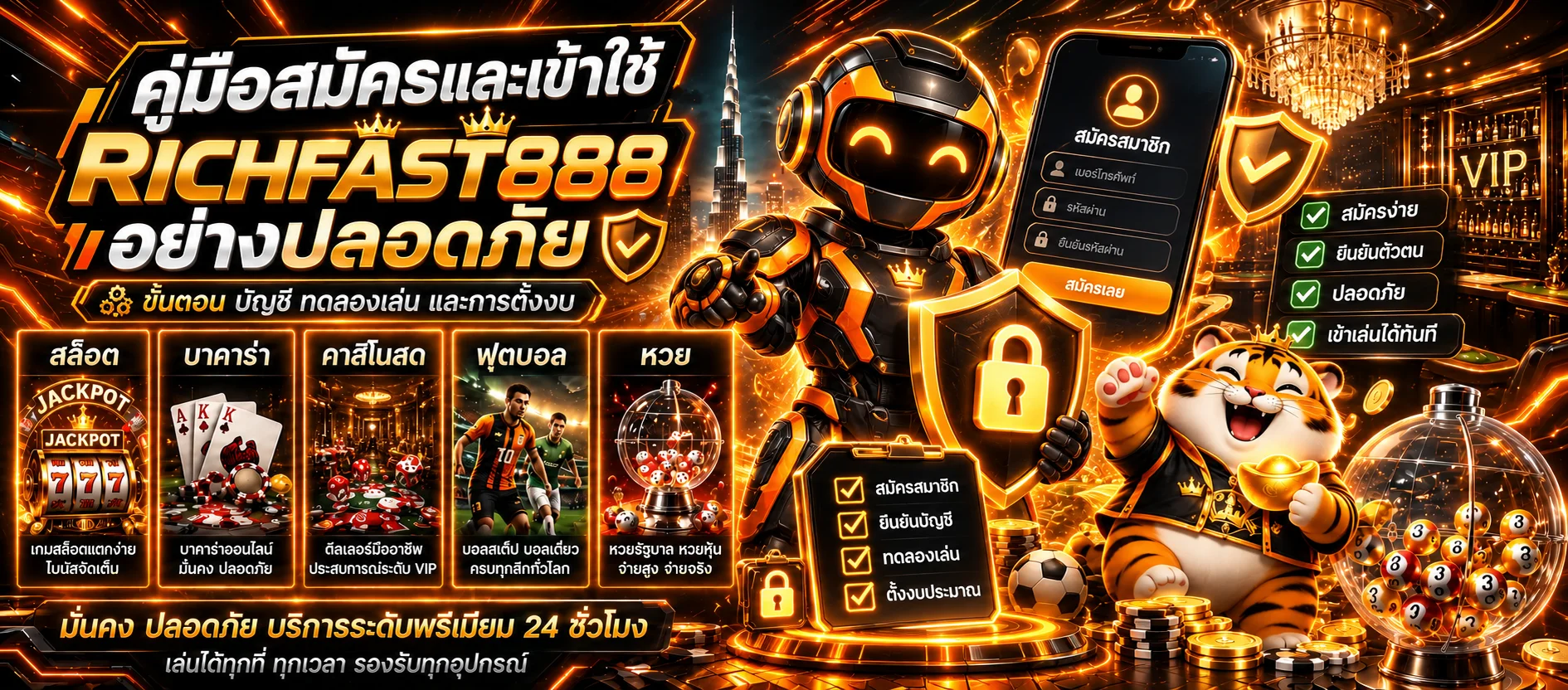 RICHFAST888 | คู่มือสมัคร ทางเข้า และตั้งงบ