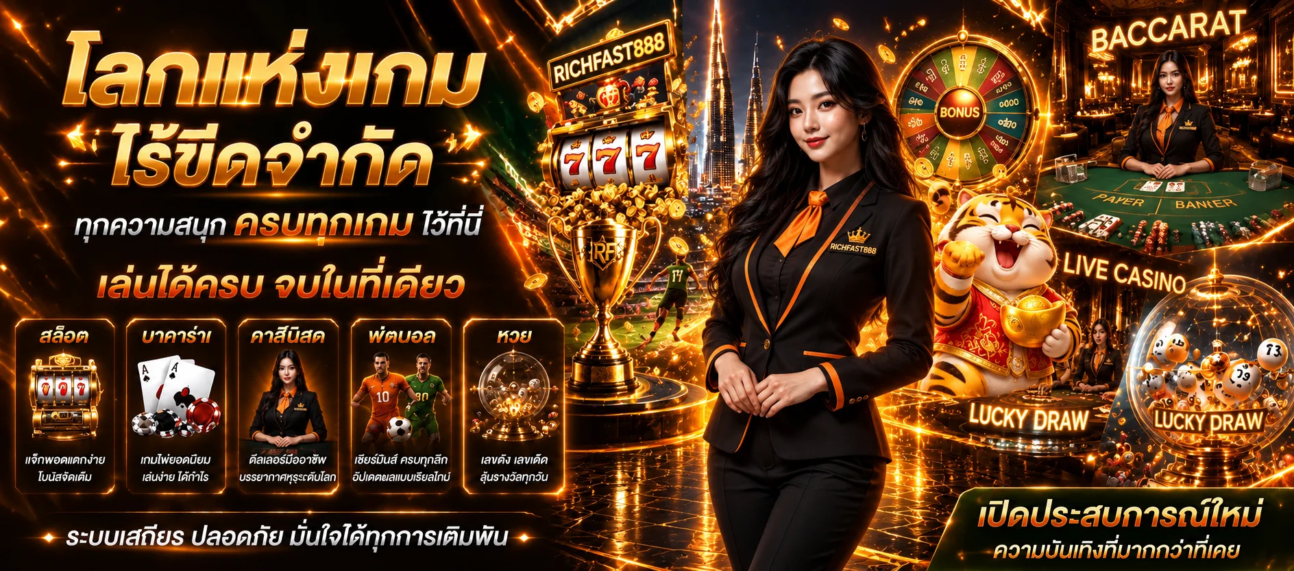 แบนเนอร์ RICHFAST888 คาสิโนสด คู่มือเริ่มต้นสำหรับมือใหม่